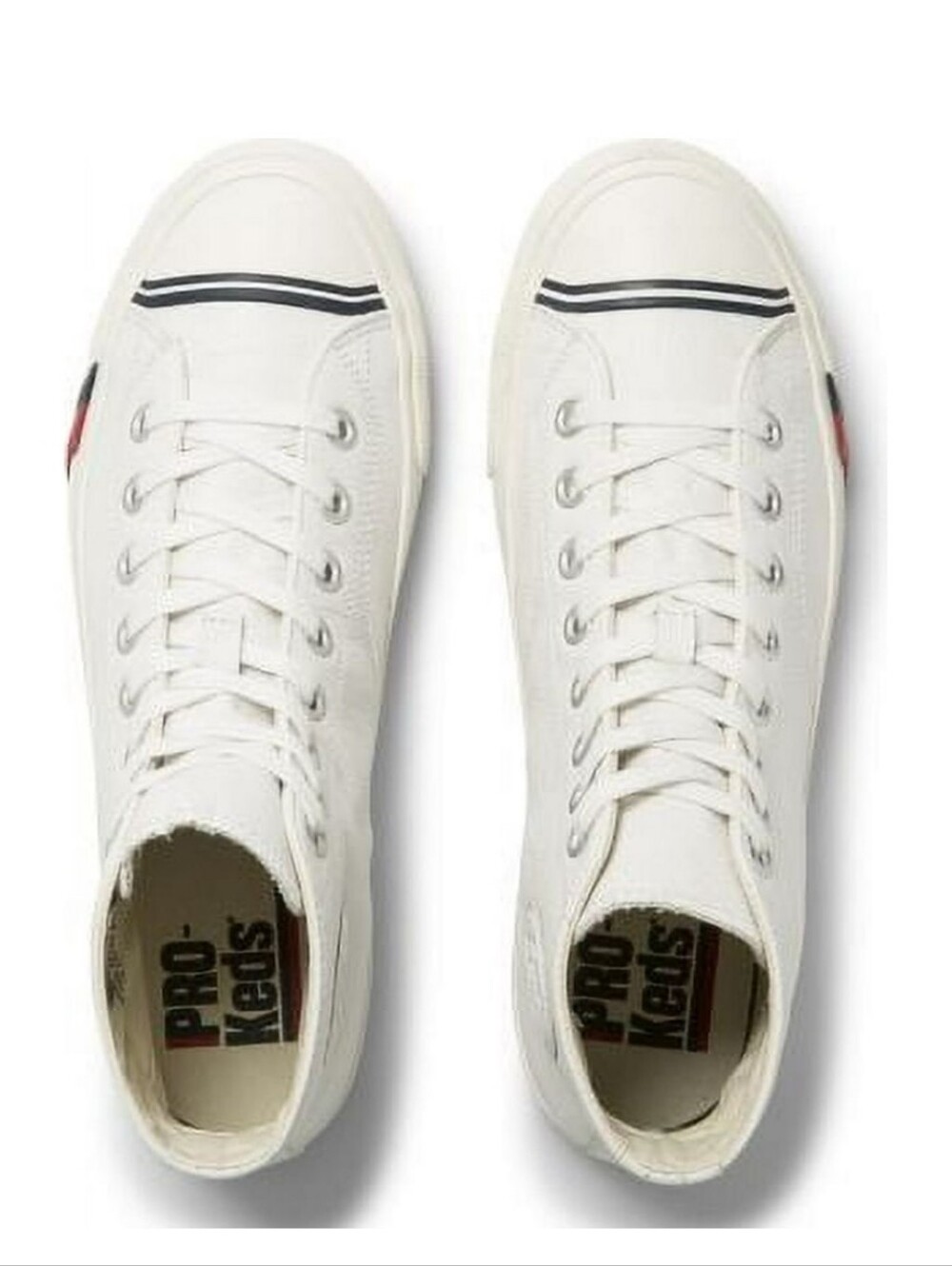 NWT Men's Pro-Keds White Leather High-Top Sneaker - Picture 5 of 12